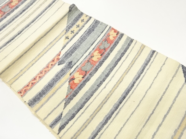 JAPANESE KIMONO / TSUMUGI CHANGE / IVY LEAVES / HORIZONTAL ROWS / GEOM